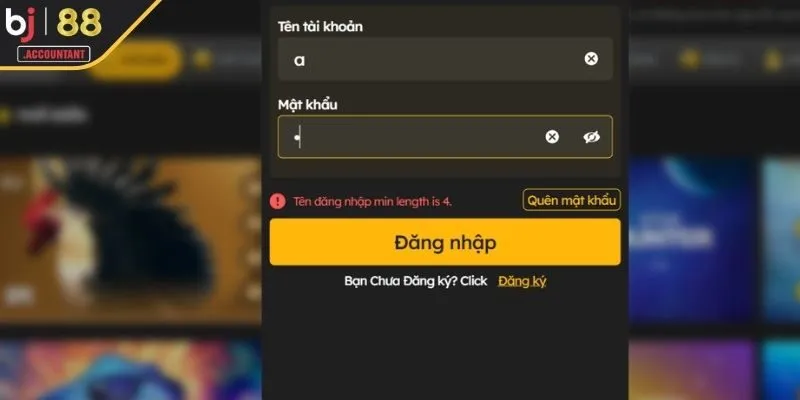 Một số vấn đề hay gặp về việc log in